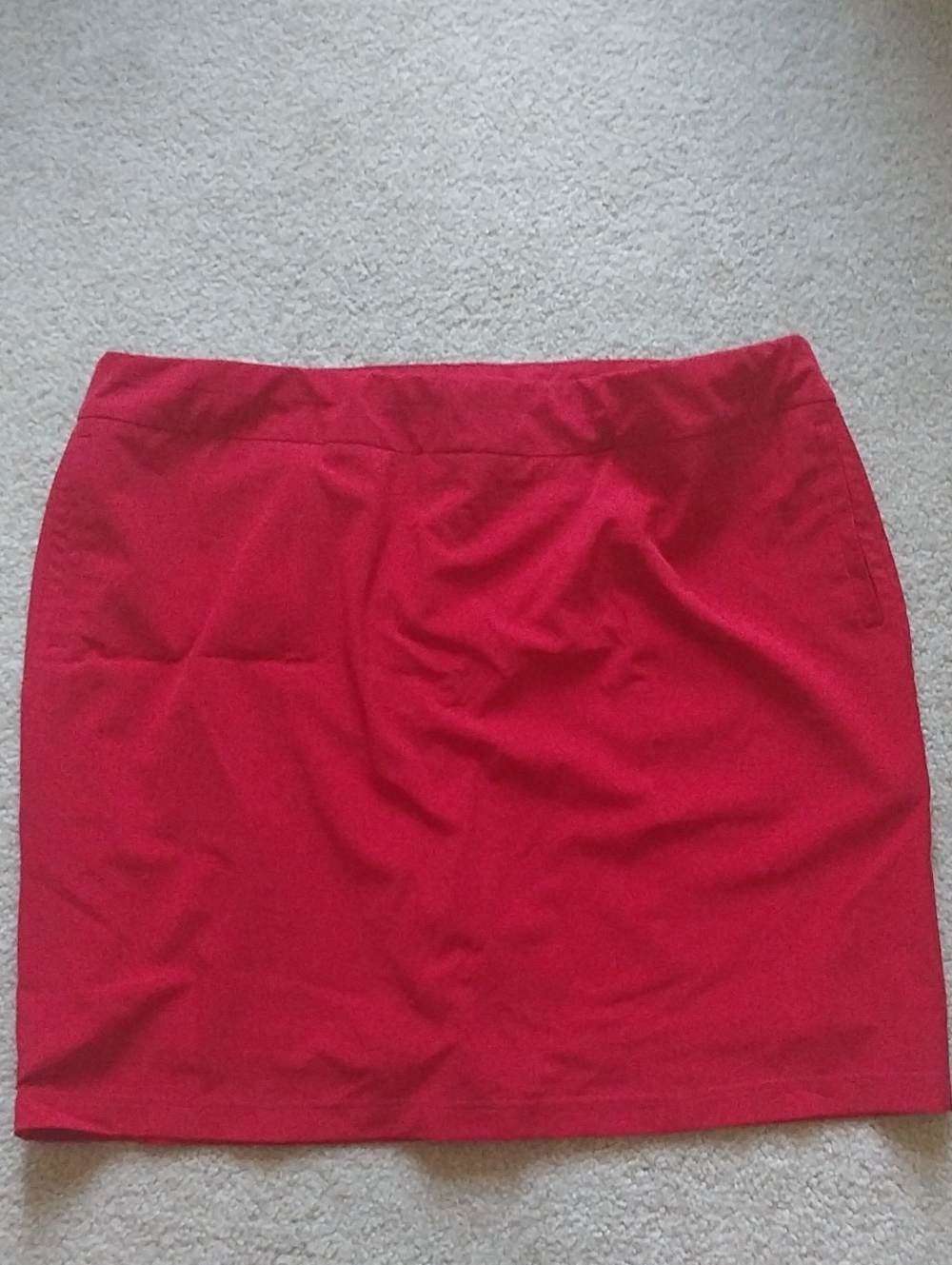 Women’s Red Skort with Clean Waistband